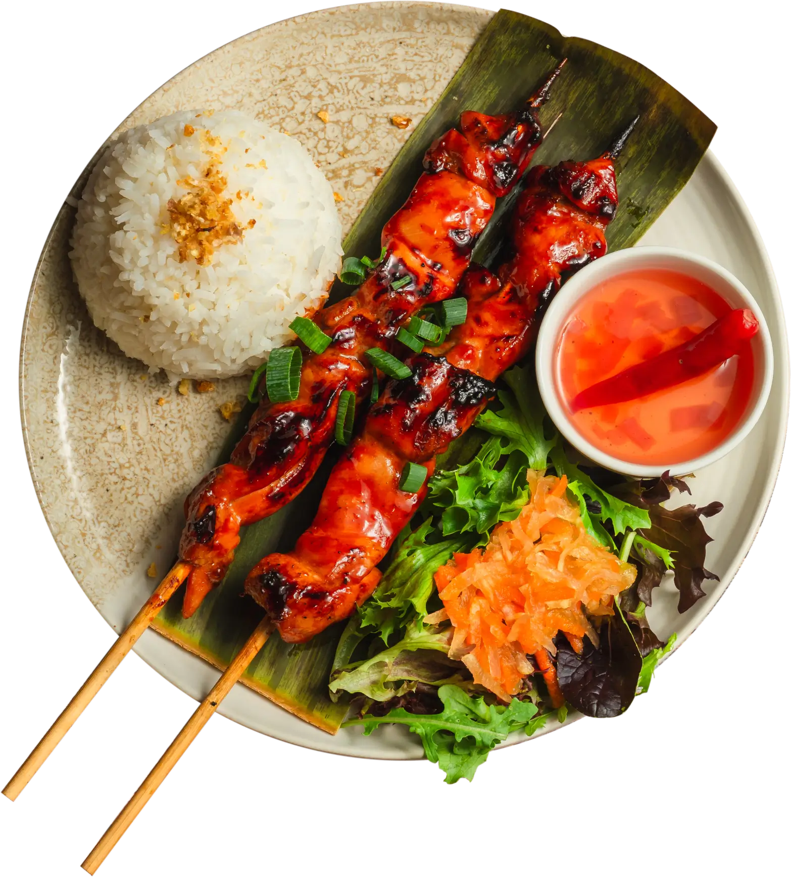 Chicken Bbq Skewer Plate